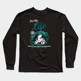 Dirt Bike Life (Nightshade) Long Sleeve T-Shirt